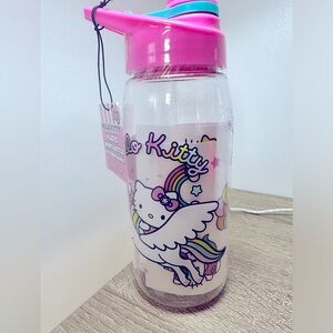 Hello Kitty Water Bottle 20oz with cute stickers